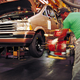 A Detroit resident spends valuable leisure hours at an auto plant.